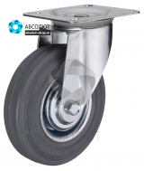 Промышленное поворотное колесо (серая резина)